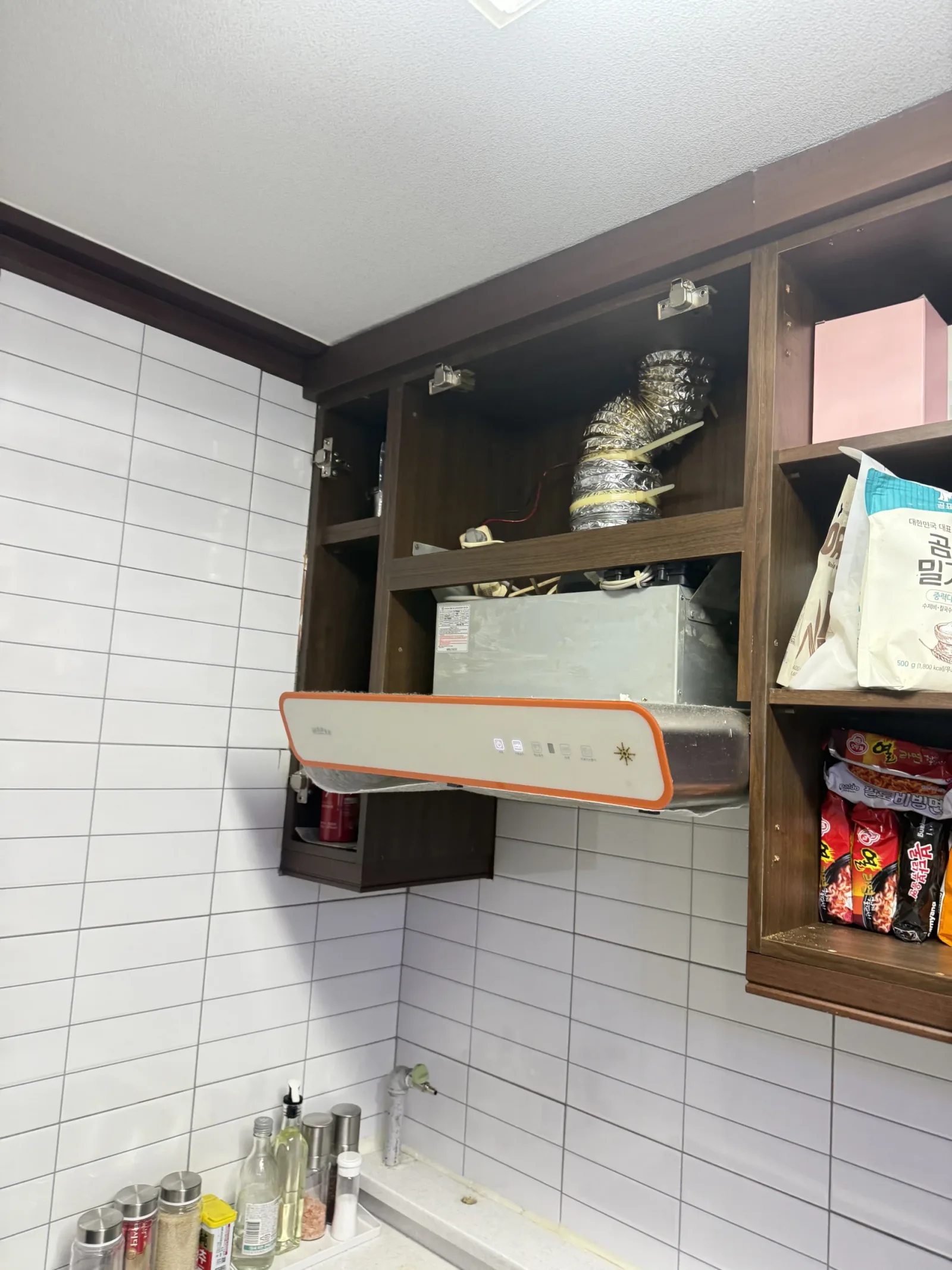 싱크대후드교체 시공 전 사진